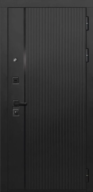 Входная дверь ДвериПРО Л-45 ФЛ-256 (10мм, Бетон пепельный) DPRO227595 внешняя сторона